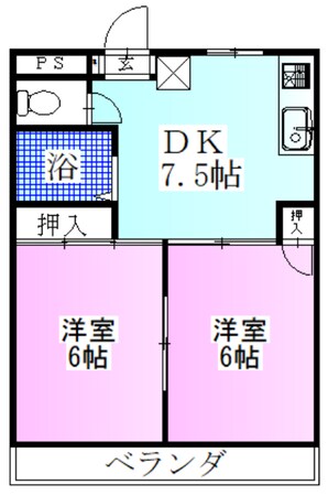 ベルフィーヌ船橋の物件間取画像